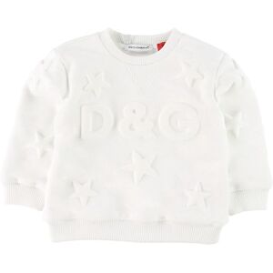 Dolce & Gabbana Sweatshirt - Hvid M. Stjerner - Dolce & Gabbana - 3-6 Mdr - Sweatshirt