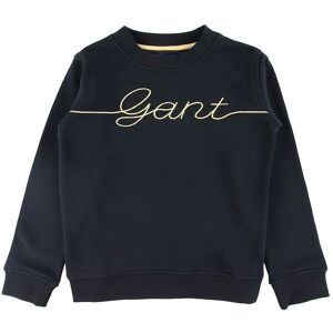 Gant Sweatshirt - Script - Sort - Gant - 11-12 År (146-152) - Sweatshirt