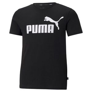 Puma T-Shirt - Ess Logo - Sort M. Print - Puma - 10 År (140) - T-Shirt