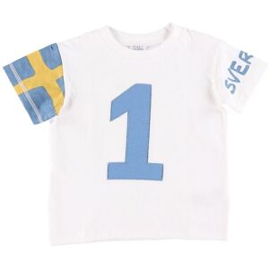 Hust And Claire T-Shirt - Arthur - Hvid M. Sverige - Hust And Claire - 1 År (80) - T-Shirt