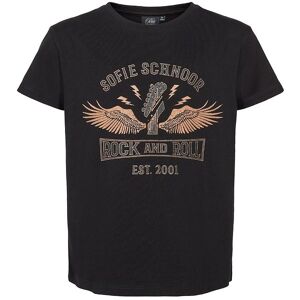 Petit By Sofie Schnoor T-Shirt - Felina - Sort M. Print - Sofie Schnoor - 4 År (104) - T-Shirt
