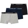 Name It Boxershorts - Noos - Nkmboxer - 3-Pak - Sort/grå/navy - Name It - 4 År (104) - Boxershorts