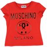 Moschino T-Shirt - Rød M. Logo - Moschino - 10 År (140) - T-Shirt