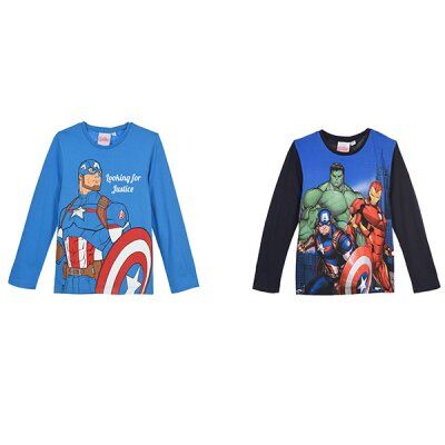 Avengers Assemble Avengers T-shirt børn (Blå, 6A - 116 CM)