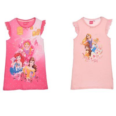 Disney Prinsessa T-shirt (6A - 116 CM, Mørkrosa)