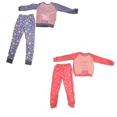 Peppa Pig Gurli Gris Pyjamas (Lila, 6 ÅR - 116 CM)