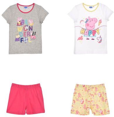 Peppa Pig Gurli Gris T-shirt og shorts børn (GRÅ, 3 ÅR - 98 CM)