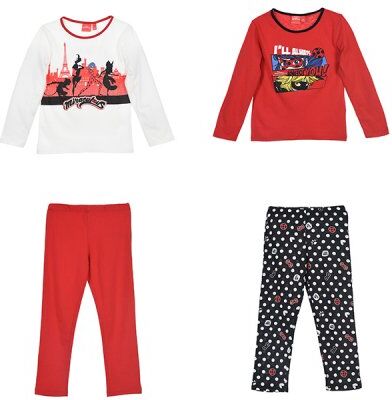 Miraculous Ladybug Pyjamas (4A - 104 CM, Rød)