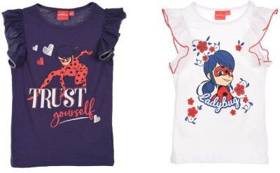 Miraculous Ladybug T-shirt (Hvid, 5A - 110 CM)