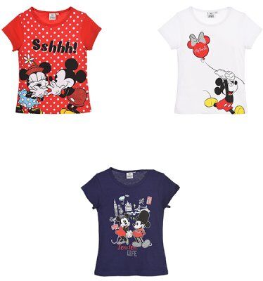 Disney Minnie Mouse T-shirt (Rød, 3A - 98 CM)