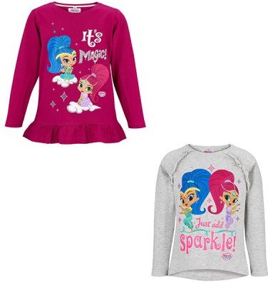 Shimmer and Shine Shimmer og Shine T-shirt (Grå, 8 ÅR - 128 CM)