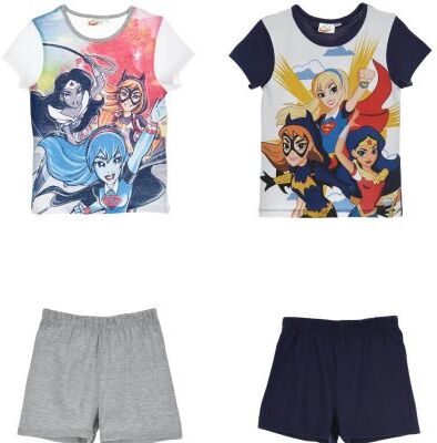 Superhero Girls Superhero Girl t-shirt og shorts (VIT, 4A - 104 CM)