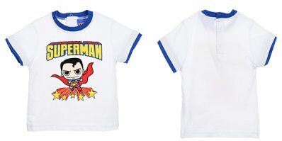 Superman kortærmet t-shirt barn (6 MÅN - 67 CM)