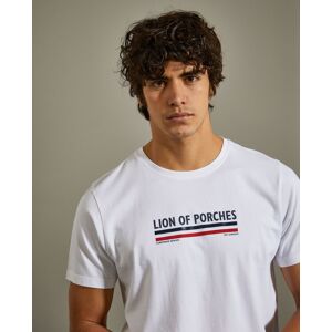 Lion of Porches Camiseta de algodón Blanco