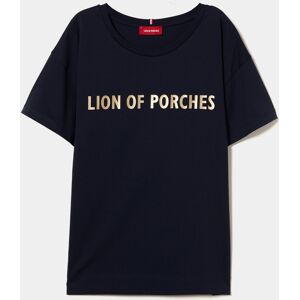 Lion of Porches Camiseta con logo Navy