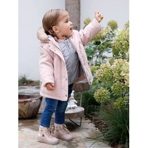 VERTBAUDET Parka 3 en 1 para bebé niña rosa claro liso con motivos