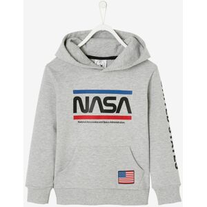 Sudadera con capucha NASA® gris medio liso motivos