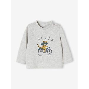 VERTBAUDET Camiseta fantasía bebé niño gris medio jaspeado