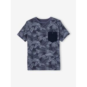 VERTBAUDET Camiseta de manga corta con motivos gráficos, para niño azul pizarra