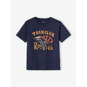 VERTBAUDET Camiseta con estampado de dinosaurio para niño azul oscuro