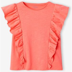 VERTBAUDET Camiseta con volantes para niña coral