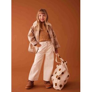 VERTBAUDET Abrigo estilo sobrecamisa de lana a cuadros para niña cuadros marrón
