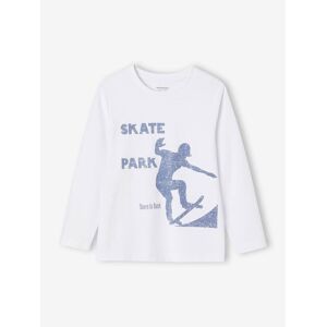 VERTBAUDET Camiseta de manga larga con estampado para niño - Basics blanco