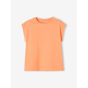 VERTBAUDET Camiseta lisa Basics de manga corta para niña mandarina