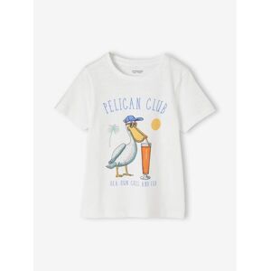 VERTBAUDET Camiseta con animal divertido para niño blanco