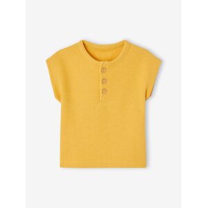 VERTBAUDET Camiseta tunecina nido de abeja para bebé amarillo