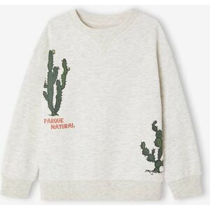 VERTBAUDET Sudadera motivos cactus para niño beige jaspeado