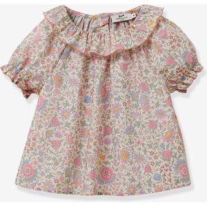 Blusa niña de tejido Liberty Alicia Chintz CYRILLUS rosa rosa pálido