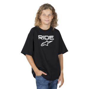 Alpinestars Camiseta  Ride 2.0 Niño Negro-Blanco