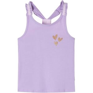 vidaXL Camiseta de tirantes infantil color lila 116