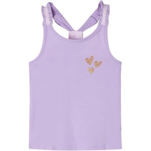 vidaXL Camiseta de tirantes infantil color lila 128