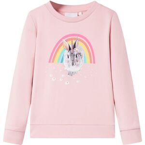 vidaXL Sudadera infantil rosa claro 128