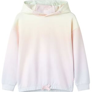 vidaXL Sudadera infantil con capucha blanco estrellado 140