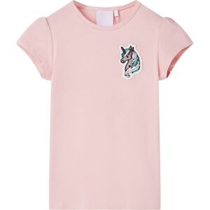 vidaXL Camiseta infantil rosa claro 92