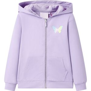 vidaXL Sudadera infantil con capucha lila 116