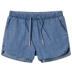 vidaXL Pantalones cortos infantiles azul vaquero 140