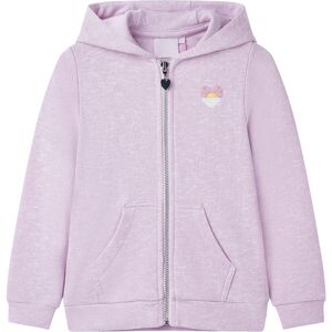 vidaXL Sudadera infantil con capucha y cremallera lila mezcla 140