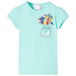 vidaXL Camiseta infantil menta claro 104