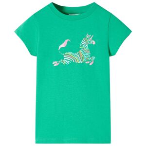 vidaXL Camiseta infantil verde 92