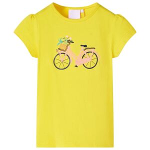 vidaXL Camiseta infantil amarillo 116