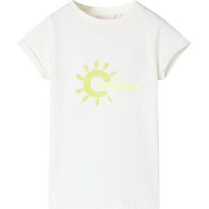 vidaXL Camiseta infantil color crudo 92