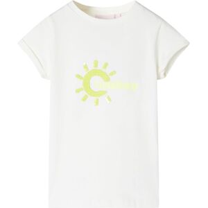 vidaXL Camiseta infantil color crudo 140