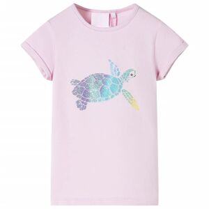 vidaXL Camiseta infantil color lila 140