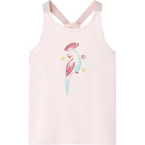 vidaXL Camiseta de tirantes infantil rosa suave 116