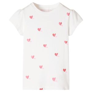 vidaXL Camiseta infantil color crudo 128