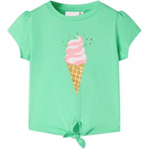 vidaXL Camiseta infantil verde claro 104